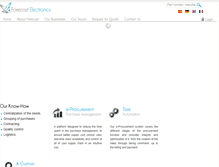 Tablet Screenshot of forecast-electronics.com